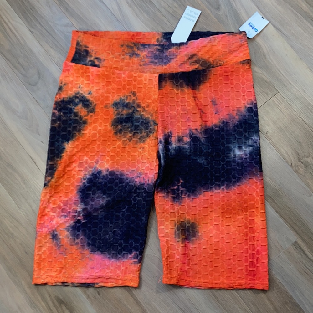 tie dye print honeycomb stretch long short size 3X juniors - Picture 4 of 13